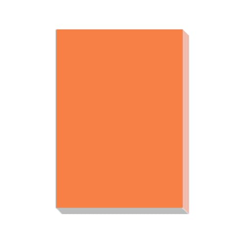 Farbiges Papier DIY Handgefertigt Origami Buntes Kopierpapier - 100 Blätter Zum Drucken, Handwerk Und Büro | Mehrzweckpapier Für Cover, Karten, Kunstprojekte,Orange,A4-80GSM (3 Pack) von CAKERS