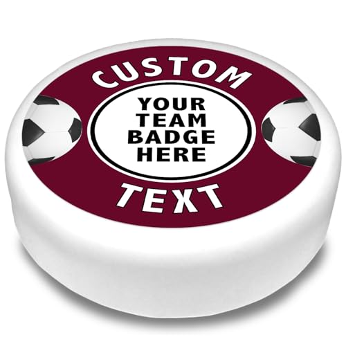 Cakeshop Runde Personalisierte Essbare Tortendekoration Mit Claret Fußballrand | Personalisieren Sie Bild & Name | Für Geburtstage & Feiern | Mehrere Formen & Größen | Zuckerguss & Oblatenpapier Cakeshop Runde Personalisierte Essbare Tortendekoration Mit Claret Fußballrand | Personalisieren Sie Bild & Name | Für Geburtstage & Feiern | Mehrere Formen & Größen | Zuckerguss & Oblatenpapier von CAKESHOP edible cake toppers EST. 2012