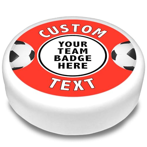 Cakeshop Runde Personalisierte Essbare Tortendekoration Mit Rotem Fußballrand | Personalisiere Bild & Name | Für Geburtstage & Feiern | Mehrere Formen & Größen | Zuckerguss & Oblatenpapier Optionen Cakeshop Runde Personalisierte Essbare Tortendekoration Mit Rotem Fußballrand | Personalisiere Bild & Name | Für Geburtstage & Feiern | Mehrere Formen & Größen | Zuckerguss & Oblatenpapier Optionen von CAKESHOP edible cake toppers EST. 2012