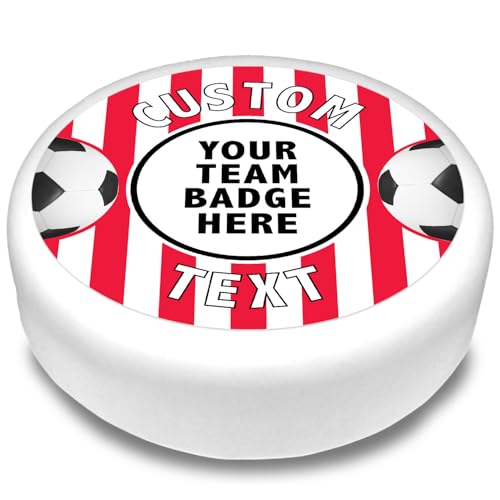 Cakeshop Runde Personalisierte Essbare Tortendekoration Rot-Weiß Gestreift Fußballrand | Personalisieren Bild & Name | Geburtstage & Feiern | Mehrere Formen & Größen | Zuckerguss & Oblatenpapier Cakeshop Runde Personalisierte Essbare Tortendekoration Rot-Weiß Gestreift Fußballrand | Personalisieren Bild & Name | Geburtstage & Feiern | Mehrere Formen & Größen | Zuckerguss & Oblatenpapier von CAKESHOP edible cake toppers EST. 2012