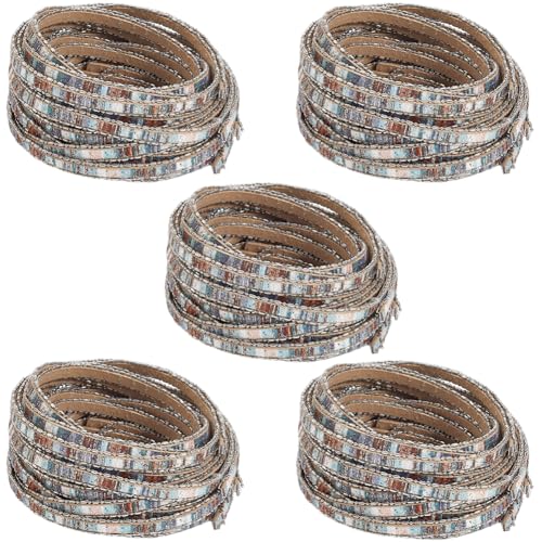 CALFOVERA 1 Stück 2 Yard 3MM Flache Boho Lederbänder PU Leder Trendige Bunte Bohemian Streifen Dünne Riemen Schnur Spitze Seil Kordel Hellblau Mit Silberkante Flechten Streifen Faden Für Die CALFOVERA 1 Stück 2 Yard 3MM Flache Boho Lederbänder PU Leder Trendige Bunte Bohemian Streifen Dünne Riemen Schnur Spitze Seil Kordel Hellblau Mit Silberkante Flechten Streifen Faden Für Die von CALFOVERA
