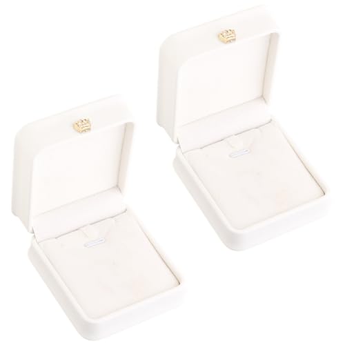 CALFOVERA 1 Stück PU Leder Anhänger Halskette Geschenkboxen Weiße Samt Luxus Schmuck Aufbewahrungsschachtel Kleine Schmuck Organizer Box Für Heiratsantrag Verlobung Hochzeit Jahrestag Geburtstag CALFOVERA 1 Stück PU Leder Anhänger Halskette Geschenkboxen Weiße Samt Luxus Schmuck Aufbewahrungsschachtel Kleine Schmuck Organizer Box Für Heiratsantrag Verlobung Hochzeit Jahrestag Geburtstag von CALFOVERA