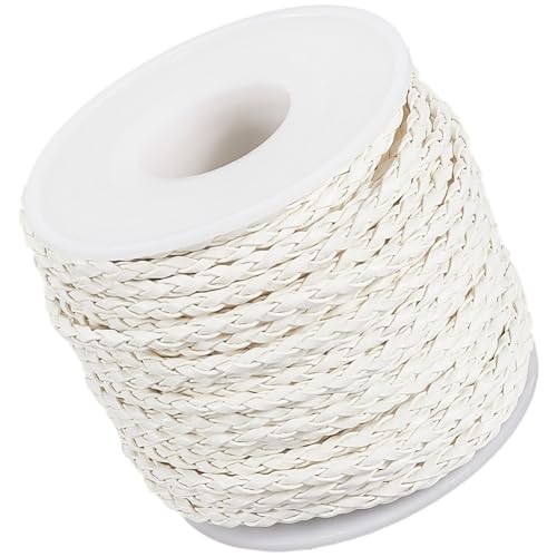 CALFOVERA 1 Yard 20.78MM Geflochtenes PU Leder Bolo Schnur Rund Weiß Gewebtes Leder Gefaltetes Bolo Krawattenband Schnürsenkel Seil Flechten Streifen Faden Für Schmuckherstellung Handwerk Halsketten CALFOVERA 1 Yard 20.78MM Geflochtenes PU Leder Bolo Schnur Rund Weiß Gewebtes Leder Gefaltetes Bolo Krawattenband Schnürsenkel Seil Flechten Streifen Faden Für Schmuckherstellung Handwerk Halsketten von CALFOVERA