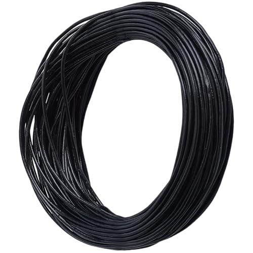 CALFOVERA 1 Yard 2MM Rindsleder Schwarz Echtes Lederband Für Die Schmuckherstellung Rundes Echtes Lederband Schnur Flechten Streifen Faden Für Das Herstellen von Halsketten Armbändern Wickeln Und CALFOVERA 1 Yard 2MM Rindsleder Schwarz Echtes Lederband Für Die Schmuckherstellung Rundes Echtes Lederband Schnur Flechten Streifen Faden Für Das Herstellen von Halsketten Armbändern Wickeln Und von CALFOVERA