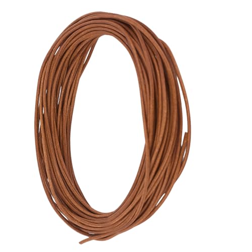 CALFOVERA 1 Yard 2MM Rundes Rindsleder Echtlederband Für Die Schmuckherstellung In Hellbrown Echtes Lederband Schnürsenkel Flechten Streifen Faden Für Das Herstellen von Halsketten Armbändern CALFOVERA 1 Yard 2MM Rundes Rindsleder Echtlederband Für Die Schmuckherstellung In Hellbrown Echtes Lederband Schnürsenkel Flechten Streifen Faden Für Das Herstellen von Halsketten Armbändern von CALFOVERA