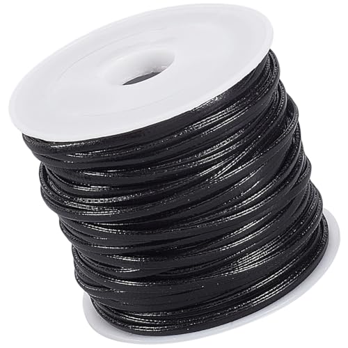CALFOVERA 1 Yard Flaches PU Faltlederband Schwarz 10.94MM Doppelseitige Dünne Lederschnur Für Schmuckherstellung Bastelarbeiten Armbänder Halsketten Und DIY Projekte CALFOVERA 1 Yard Flaches PU Faltlederband Schwarz 10.94MM Doppelseitige Dünne Lederschnur Für Schmuckherstellung Bastelarbeiten Armbänder Halsketten Und DIY Projekte von CALFOVERA