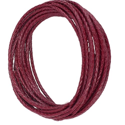CALFOVERA 1 Yard Geflochtener Echter Lederband Schnur Für Schmuckherstellung Rund 2MM Dunkelbrownes Echtes Leder Bolo Krawatten Seil Zum Basteln von Halsketten Armbändern Flechten Wickeln Und Perlen CALFOVERA 1 Yard Geflochtener Echter Lederband Schnur Für Schmuckherstellung Rund 2MM Dunkelbrownes Echtes Leder Bolo Krawatten Seil Zum Basteln von Halsketten Armbändern Flechten Wickeln Und Perlen von CALFOVERA