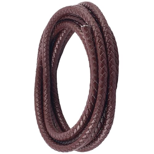 CALFOVERA 2.19 Yards Geflochtener Echter Leder Bolo Schnur Für Schmuckherstellung 6MM Rund Geflochtene Browne Echte Leder Schnur Schnürsenkel Seil Kordel Für Basteln Halsketten Armbänder Flechten CALFOVERA 2.19 Yards Geflochtener Echter Leder Bolo Schnur Für Schmuckherstellung 6MM Rund Geflochtene Browne Echte Leder Schnur Schnürsenkel Seil Kordel Für Basteln Halsketten Armbänder Flechten von CALFOVERA