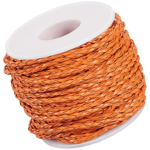 CALFOVERA 20.78 Yard Geflochtene PU Leder Schnur 3MM Rund Rötlich Brown PU Leder Gefaltete Bolo Krawatte Schnur Spitze Kordel Seil Flechten Streifen Faden Für Schmuckherstellung Handwerk Armbänder CALFOVERA 20.78 Yard Geflochtene PU Leder Schnur 3MM Rund Rötlich Brown PU Leder Gefaltete Bolo Krawatte Schnur Spitze Kordel Seil Flechten Streifen Faden Für Schmuckherstellung Handwerk Armbänder von CALFOVERA