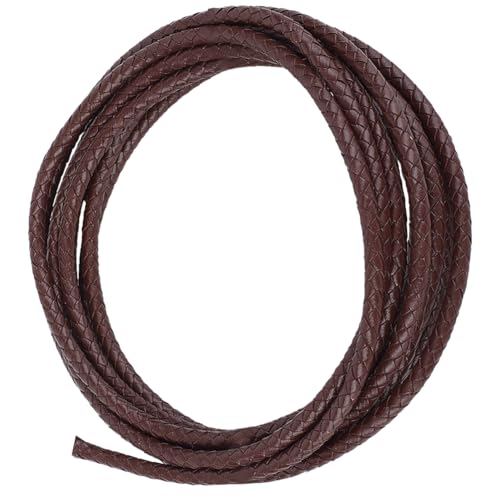 CALFOVERA 3.66 Meter Geflochtene Echte Lederkordel 5MM Dunkelbrownes Rundes Echtes Lederband Seil Bolo Krawattenband Schnur Spitze Kordel Für Schmuckherstellung Basteln Halsketten Armbänder Flechten CALFOVERA 3.66 Meter Geflochtene Echte Lederkordel 5MM Dunkelbrownes Rundes Echtes Lederband Seil Bolo Krawattenband Schnur Spitze Kordel Für Schmuckherstellung Basteln Halsketten Armbänder Flechten von CALFOVERA