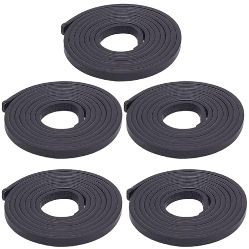 CALFOVERA 5 Stück 5.47 Yard 6 MM Flaches PU Lederband Schwarz Mikrofaser Lederstreifen Gürtelschnur Schnur Spitze Riemen Flechten Schnur Für Schmuckherstellung Handwerk Armband Halskette CALFOVERA 5 Stück 5.47 Yard 6 MM Flaches PU Lederband Schwarz Mikrofaser Lederstreifen Gürtelschnur Schnur Spitze Riemen Flechten Schnur Für Schmuckherstellung Handwerk Armband Halskette von CALFOVERA
