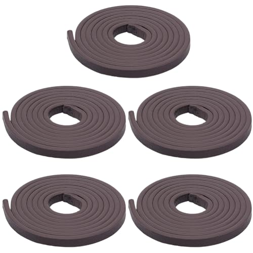 CALFOVERA 5 Stück 6mm PU Leder Gürtelschnüre 5.47 Yard Flaches Mikrofaserlederband Schnurlitze Riemen Seil Dunkelbrown Flechtstreifen Faden Für Schmuckherstellung Handwerk Armband Halskette CALFOVERA 5 Stück 6mm PU Leder Gürtelschnüre 5.47 Yard Flaches Mikrofaserlederband Schnurlitze Riemen Seil Dunkelbrown Flechtstreifen Faden Für Schmuckherstellung Handwerk Armband Halskette von CALFOVERA