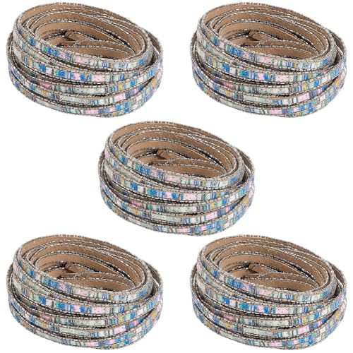 CALFOVERA 5 Stück 7.66 Yard 8mm Boho Lederbänder Flach Blau PU Leder Farbige Trendige Bohemian Streifen Dünne Riemen Schnur Spitze Seil Kordel Mit Silberrand Flechtstreifen Für Schmuckherstellung CALFOVERA 5 Stück 7.66 Yard 8mm Boho Lederbänder Flach Blau PU Leder Farbige Trendige Bohemian Streifen Dünne Riemen Schnur Spitze Seil Kordel Mit Silberrand Flechtstreifen Für Schmuckherstellung von CALFOVERA