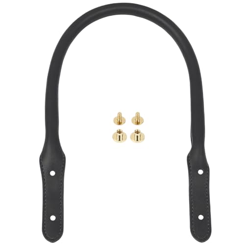 CALFOVERA 53cm Langer Ersatz Taschengriffriemen Aus PU Leder Für Handtaschen Abnehmbarer Schultergriffgürtel Mit Nieten Zum Aufnähen von Taschengurten Für Damen DIY Bastelarbeiten Häkelgeld(Schwarz) CALFOVERA 53cm Langer Ersatz Taschengriffriemen Aus PU Leder Für Handtaschen Abnehmbarer Schultergriffgürtel Mit Nieten Zum Aufnähen von Taschengurten Für Damen DIY Bastelarbeiten Häkelgeld(Schwarz) von CALFOVERA