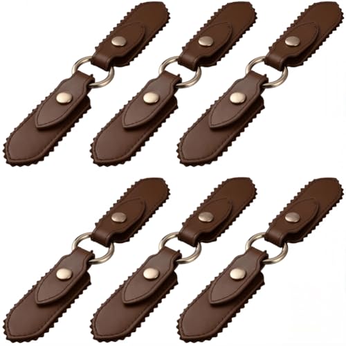 CALFOVERA 6 Stück Umhangverschlüsse Aus PU Leder Zum Aufnähen Knebelverschlüsse Browne Ledertaschen Roller Druckknöpfe Mantel Und Kleiderbund Dekorative Knöpfe Ersatz Für Geldbörse Jacke CALFOVERA 6 Stück Umhangverschlüsse Aus PU Leder Zum Aufnähen Knebelverschlüsse Browne Ledertaschen Roller Druckknöpfe Mantel Und Kleiderbund Dekorative Knöpfe Ersatz Für Geldbörse Jacke von CALFOVERA