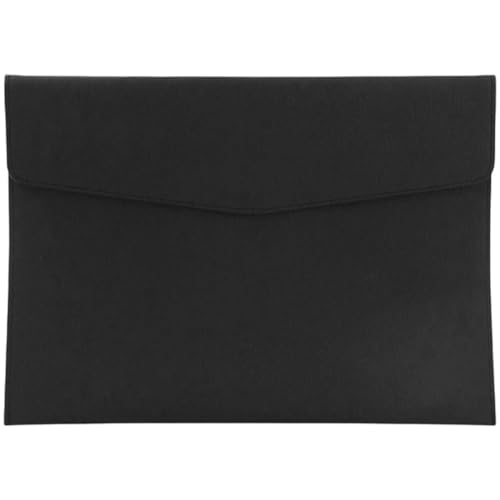 CALFOVERA Eine PU Ledermappenmappe Mit Druckknopfverschluss Für Briefgröße Schwarz Wasserdichtes Portfolio Umschlag Dateiorganizer Tasche Für Quittungsvertragsschreibwaren Tablet Aufbewahrungshülle CALFOVERA Eine PU Ledermappenmappe Mit Druckknopfverschluss Für Briefgröße Schwarz Wasserdichtes Portfolio Umschlag Dateiorganizer Tasche Für Quittungsvertragsschreibwaren Tablet Aufbewahrungshülle von CALFOVERA