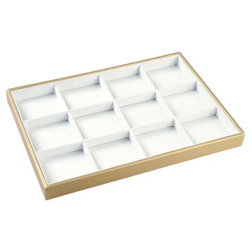 CALFOVERA Grids PU Leder Halsketten Display Halter Container Für Schubladen Weiß Stapelbarer Leder Schmuck Aufbewahrungskoffer Anhänger Schmuck Präsentationsbox Schmuckorganizer Tablett Für Ohrringe CALFOVERA Grids PU Leder Halsketten Display Halter Container Für Schubladen Weiß Stapelbarer Leder Schmuck Aufbewahrungskoffer Anhänger Schmuck Präsentationsbox Schmuckorganizer Tablett Für Ohrringe von CALFOVERA