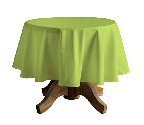CALICOT Green Glow Tischdecke aus 100% Baumwolle, vorgewaschen und vorgeschrumpft, perfekt für Zuhause | Speisen | Tischplatte| Partydekoration, Baumwolle, (Rechteckig, 160 x 229 cm) von CALICOT