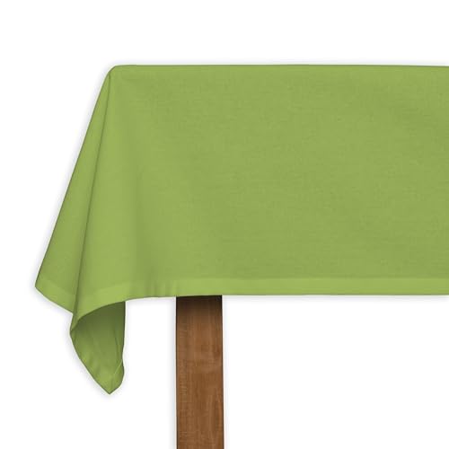 CALICOT Green Glow Tischdecke aus 100% Baumwolle, vorgewaschen und vorgeschrumpft, perfekt für Zuhause | Speisen | Tischplatte| Partydekoration, Baumwolle, (Runden, 160 cm) von CALICOT