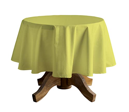 CALICOT Lemon Verbena Tischdecke aus 100% Baumwolle, vorgewaschen und vorgeschrumpft, perfekt für Zuhause | Speisen | Tischplatte| Partydekoration, Baumwolle, (Rechteckig, 160 x 229 cm) von CALICOT