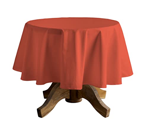 CALICOT Nasturtium Tischdecke aus 100% Baumwolle, vorgewaschen und vorgeschrumpft, perfekt für Zuhause | Speisen | Tischplatte| Partydekoration, Baumwolle, (Runden, 160 cm) von CALICOT
