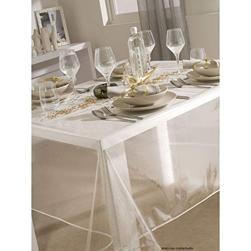 CALITEX, Tischdecke PVC Silber 250 x 140 cm von CALITEX