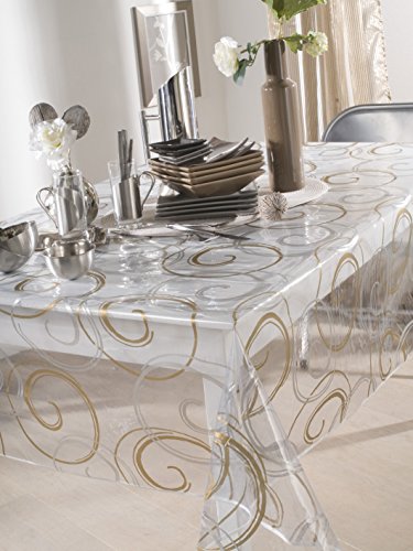 CALITEX Fanta Tischdecke PVC Gold 300 x 140 cm von CALITEX