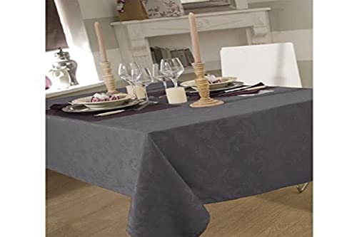 CALITEX Tischdecke aus Stoff 150 x 300 cm Ombra Damast Dunkelgrau CALITEX Tischdecke aus Stoff 150 x 300 cm Ombra Damast Dunkelgrau von CALITEX