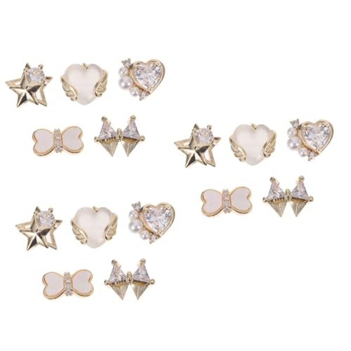 3 Sätze Teiliges Metall Nagelkunst Patches Fingernagel Dekorationen Für Diy Nail Art Eleganter Perlenschmuck Und Designs 5 Stücke * 3 3 Sätze Teiliges Metall Nagelkunst Patches Fingernagel Dekorationen Für Diy Nail Art Eleganter Perlenschmuck Und Designs 5 Stücke * 3 von CALLARON