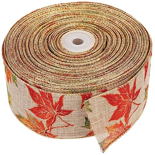 CALLARON 1 Rolle Dekoband Bänder Zum Basteln Von Schleifen Kordeln Paketen Geschenken Netzpapier Band Klebeband Schachteln Dekorationen Sackleinen Organizer Packschnur von CALLARON