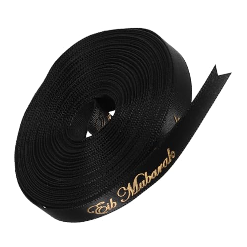 CALLARON 1 Rolle Geschenkband eid decoration ribbons for present wrapping Festlichkeitsband dekorativ breites Band eincremehilfe dekoration DIY liefert Bowknot-Gurt packen Polyester Black CALLARON 1 Rolle Geschenkband eid decoration ribbons for present wrapping Festlichkeitsband dekorativ breites Band eincremehilfe dekoration DIY liefert Bowknot-Gurt packen Polyester Black von CALLARON