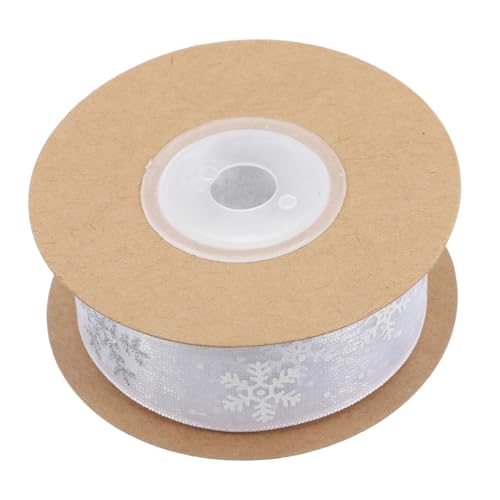 CALLARON 1 Rolle Silbernes Schneeflockenband Schneeflocken Organzaband Bänder Band Für Blumenstrauß Schneeflockenband Schneeband Schneeflockenband Draht Geschenkband Weißer Chiffon CALLARON 1 Rolle Silbernes Schneeflockenband Schneeflocken Organzaband Bänder Band Für Blumenstrauß Schneeflockenband Schneeband Schneeflockenband Draht Geschenkband Weißer Chiffon von CALLARON