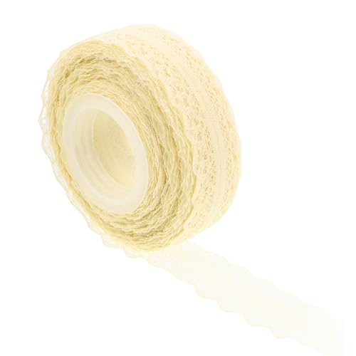 CALLARON 1 Rolle Spitzen band Spitzenbänder zum Basteln Bänder für Handwerk Eleganter Zierbesatz Band für DIY geschenkverpackung geschenkband Spitzenbesatz aus Baumwolle Spitzenband Beige CALLARON 1 Rolle Spitzen band Spitzenbänder zum Basteln Bänder für Handwerk Eleganter Zierbesatz Band für DIY geschenkverpackung geschenkband Spitzenbesatz aus Baumwolle Spitzenband Beige von CALLARON