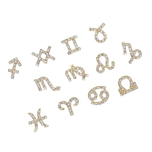 CALLARON 1 Satz Nail Art Charms Mit Funkelnden Strasssteinen Designs Für Nageldekoration Für Maniküre Und Nail Art Schmuck 24 Stück von CALLARON