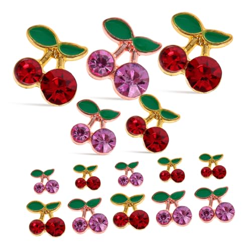 CALLARON 1 Satz Teiliges Nagelcharms Aus Kirschform Nagelkunst Schmuck Für Diy Nägel Für Natürliche Und Künstliche Nägel Langlebig Und Funkelnd Für Partys Und Besondere Anlässe 32 Stück CALLARON 1 Satz Teiliges Nagelcharms Aus Kirschform Nagelkunst Schmuck Für Diy Nägel Für Natürliche Und Künstliche Nägel Langlebig Und Funkelnd Für Partys Und Besondere Anlässe 32 Stück von CALLARON