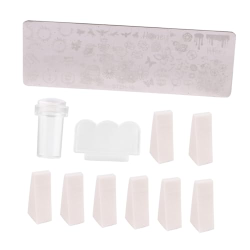 CALLARON 1 Satz Teiliges Nageldesign Druckvorlagen Set Mit Stempel Diy Nagelkunst Stencils Einfach Zu Bedienen Für Anfänger Und Professionelle Maniküre Stempel Schaber Schwämmen 11 Stück CALLARON 1 Satz Teiliges Nageldesign Druckvorlagen Set Mit Stempel Diy Nagelkunst Stencils Einfach Zu Bedienen Für Anfänger Und Professionelle Maniküre Stempel Schaber Schwämmen 11 Stück von CALLARON
