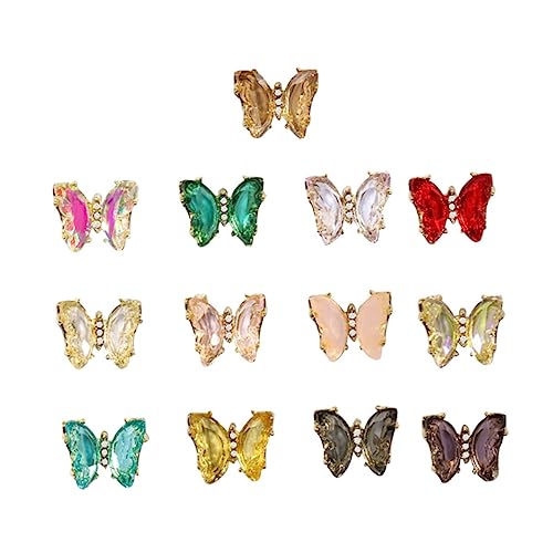 CALLARON 1 Satz Teiliges Schmetterling Nagelkunst Zubehör Nail Art Dekoration Für Diy Maniküre Glitzer Nagelaccessoires Für Hochzeiten Partys Und Besondere Anlässe 13 Stück CALLARON 1 Satz Teiliges Schmetterling Nagelkunst Zubehör Nail Art Dekoration Für Diy Maniküre Glitzer Nagelaccessoires Für Hochzeiten Partys Und Besondere Anlässe 13 Stück von CALLARON