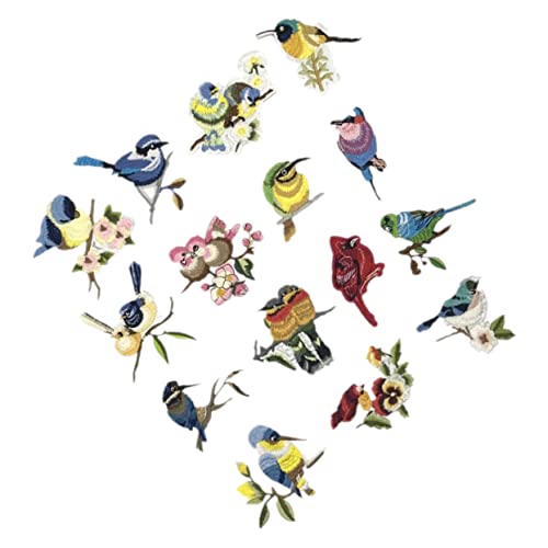 CALLARON 1 Satz Vogel Patches Aufnähen Dekorative Applikationen Für Kleidung Diy Bastelbedarf Hochwertiges Material Langlebig Und Für 15 Stück CALLARON 1 Satz Vogel Patches Aufnähen Dekorative Applikationen Für Kleidung Diy Bastelbedarf Hochwertiges Material Langlebig Und Für 15 Stück von CALLARON