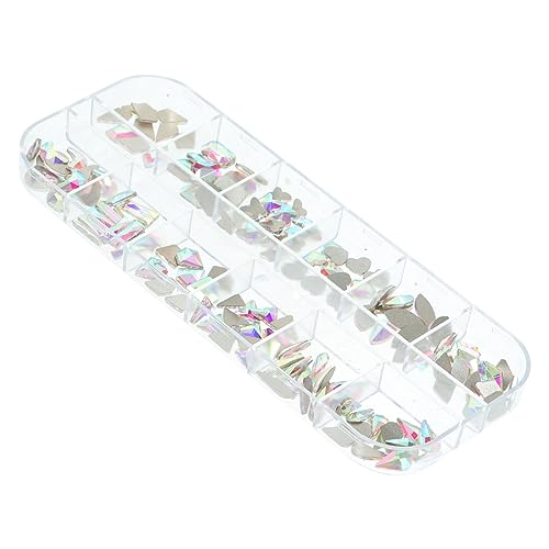 CALLARON 1 Schachtel Flache Nagelstrasssteine für Maniküre Multifunktionale Glitzersteine Verschiedenen für Diy Nail Art Bastelprojekte und Designs CALLARON 1 Schachtel Flache Nagelstrasssteine für Maniküre Multifunktionale Glitzersteine Verschiedenen für Diy Nail Art Bastelprojekte und Designs von CALLARON