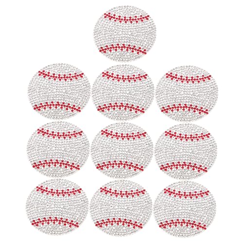 CALLARON 10 Stück Baseball Rhinestone Bügelbilder Silberweiße Selbstklebende Strass Patches Vielseitig für Kleidung Schuhe Hüte Langlebig und Einfach Anzubringen zum Verschönern und CALLARON 10 Stück Baseball Rhinestone Bügelbilder Silberweiße Selbstklebende Strass Patches Vielseitig für Kleidung Schuhe Hüte Langlebig und Einfach Anzubringen zum Verschönern und von CALLARON