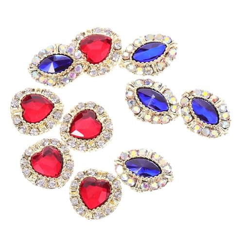 CALLARON 10 Stück Manikürezubehör Polieren Reiz Funkeln Nagel Led Gelnägel Zubehör Dekoration Herzanhänger Für Nägel Maniküre-edelsteine Maniküre-dekore Glas CALLARON 10 Stück Manikürezubehör Polieren Reiz Funkeln Nagel Led Gelnägel Zubehör Dekoration Herzanhänger Für Nägel Maniküre-edelsteine Maniküre-dekore Glas von CALLARON