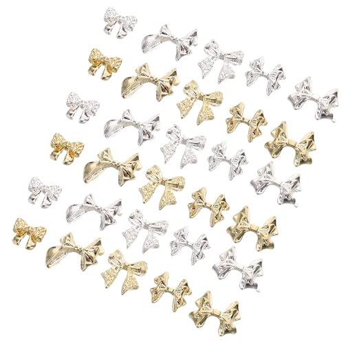 CALLARON 100 Stück Metall Schleifen Charm Flatback Nageldekorationen aus Langlebiger Legierung Eleganter Bowknot für Maniküre DIY Nail Art Zubehör Schmuckverzierung für Frauen und Mädchen CALLARON 100 Stück Metall Schleifen Charm Flatback Nageldekorationen aus Langlebiger Legierung Eleganter Bowknot für Maniküre DIY Nail Art Zubehör Schmuckverzierung für Frauen und Mädchen von CALLARON