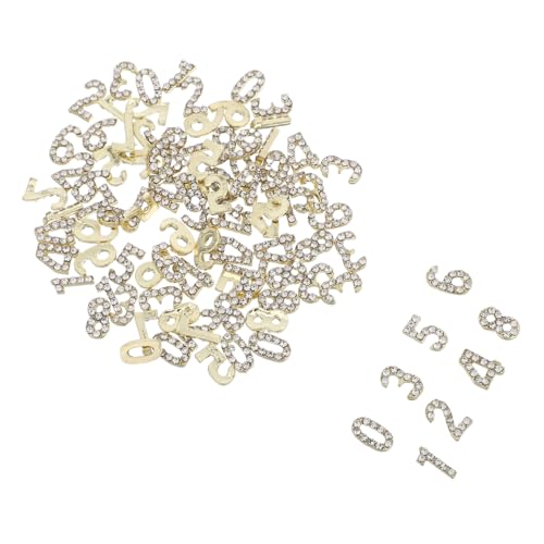 CALLARON 100 Stück Nail Embellishments aus Eisen mit Strass-zahlen Flache Nail Art Charms für DIY Maniküre Elegante Luxuriöse Schmuckverzierung für Kreative Nageldesigns CALLARON 100 Stück Nail Embellishments aus Eisen mit Strass-zahlen Flache Nail Art Charms für DIY Maniküre Elegante Luxuriöse Schmuckverzierung für Kreative Nageldesigns von CALLARON