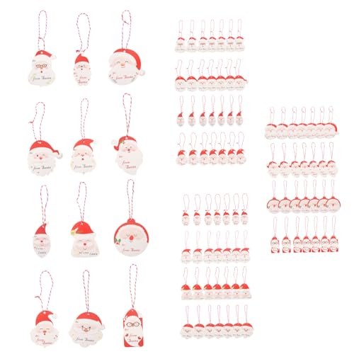 CALLARON 100Stücke Weihnachts Tag Karten Einzigartige Hängende Papieranhänger Für Festliche Etiketten Im Weihnachtsdesign Für Dekoration Und Geschenkverpackung CALLARON 100Stücke Weihnachts Tag Karten Einzigartige Hängende Papieranhänger Für Festliche Etiketten Im Weihnachtsdesign Für Dekoration Und Geschenkverpackung von CALLARON