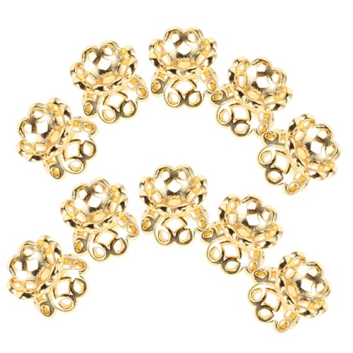 CALLARON 10Stücke Doppelseitige Perlenkappen Schmuckzubehör für Armbänder Halsketten Einzigartiges Design für DIY Projekte Vielseitige Einsatzmöglichkeiten Langlebig CALLARON 10Stücke Doppelseitige Perlenkappen Schmuckzubehör für Armbänder Halsketten Einzigartiges Design für DIY Projekte Vielseitige Einsatzmöglichkeiten Langlebig von CALLARON