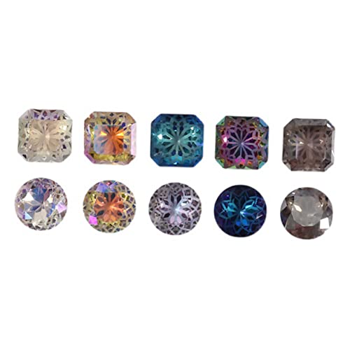 CALLARON 10Stücke Nagelstuds Für Stilvolle DIY Maniküre Funkelnde Nagelkunst Dekorationen Zufälligen Designs von CALLARON