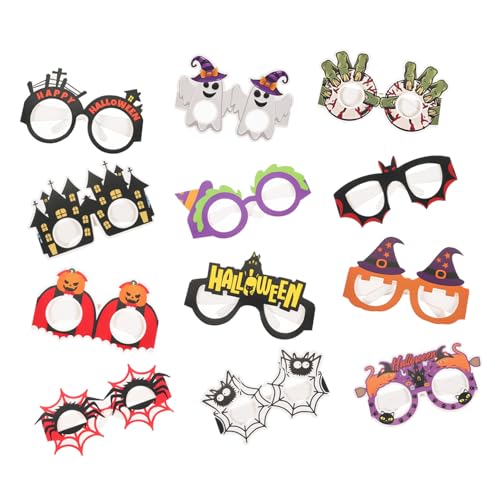 CALLARON 12 Stück Teiliges Halloween Party Brillen Papier Lustige Kostümaccessoires mit Bunten Motiven Leichte Foto Requisiten für Halloween Karneval Festival und Oktoberfest Trendige CALLARON 12 Stück Teiliges Halloween Party Brillen Papier Lustige Kostümaccessoires mit Bunten Motiven Leichte Foto Requisiten für Halloween Karneval Festival und Oktoberfest Trendige von CALLARON