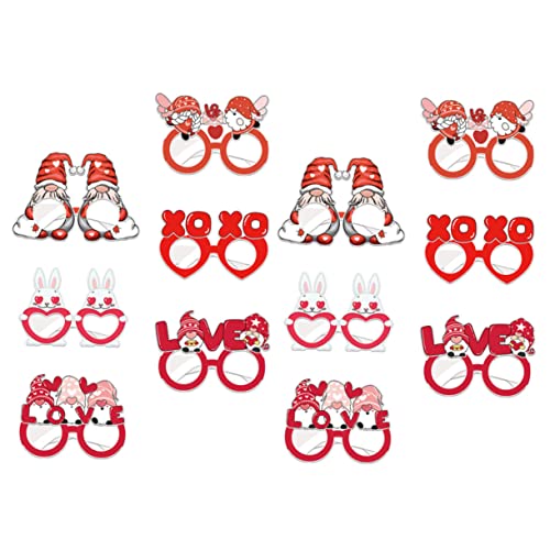 CALLARON 12stücke Valentine Herzbrillen Lustige Partybrillen Für Kreative Papier-eyewear Requisiten Für Valentinstag Hochzeiten Und Feiern von CALLARON