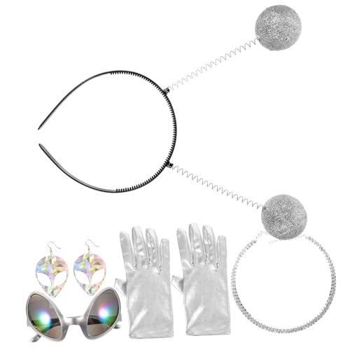 CALLARON 1Satz Stirnband Brille Ohrringe Halskette Für Partys Festivals Strapazierfähig Unisex CALLARON 1Satz Stirnband Brille Ohrringe Halskette Für Partys Festivals Strapazierfähig Unisex von CALLARON