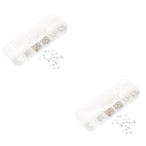 CALLARON 2 Boxen Nail Art Dekorationen Fächer Aufbewahrungsbox für DIY Nageldesign mit Flachboden Strasssteinen und für Maniküre und Nagelgestaltungen CALLARON 2 Boxen Nail Art Dekorationen Fächer Aufbewahrungsbox für DIY Nageldesign mit Flachboden Strasssteinen und für Maniküre und Nagelgestaltungen von CALLARON